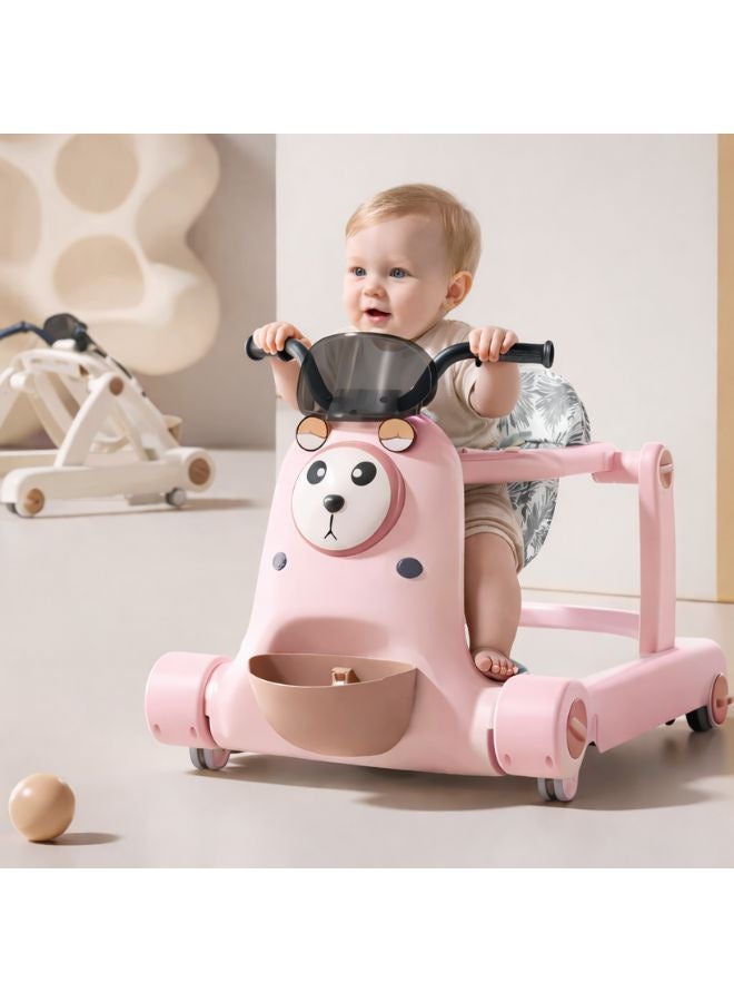 ماس مشاية أطفال متعددة الوظائف بتصميم دب – آمنة وقابلة للتعديل – متعددة الالوان - Image 1